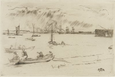 La Tamise vers Erith, vers 1877 - James Abbott McNeill Whistler